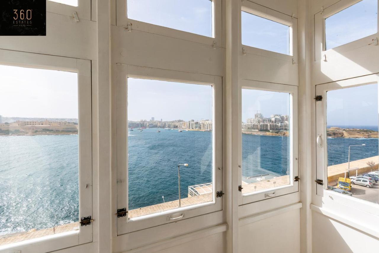 Seafront - Top Location, Top Floor With Wifi & Ac By 360 Estates La Valeta Exterior foto